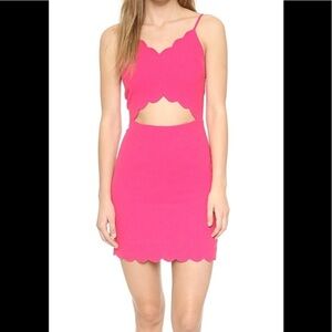 𝅺J.O.A. Cut out scalloped mini dress NWT
